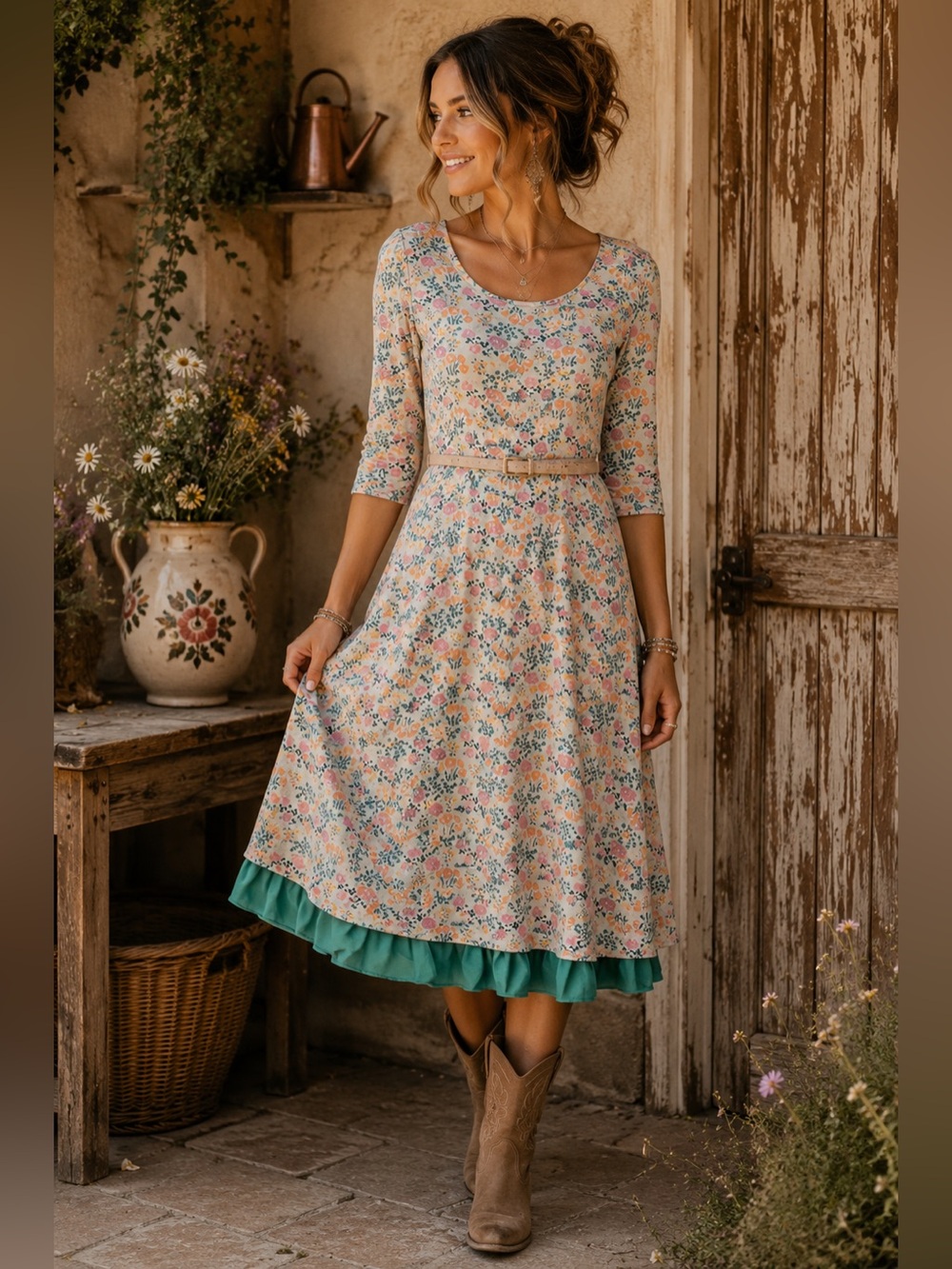 Matilda Jane Cotton Floral Midi Dress